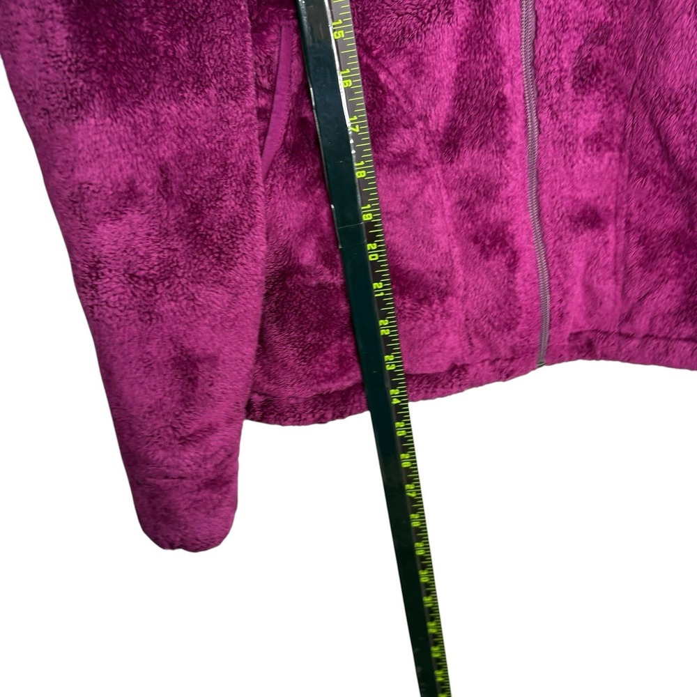 The North Face Womens Fleece Denali Jacket Medium Purple Magenta Zip Up Hood - Picture 8 of 13
